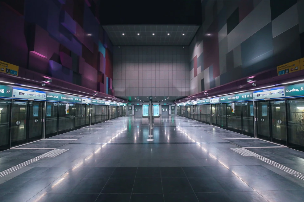 Bendemeer MRT (DT23) platform on the Downtown Line, about a 10-minute walk from Kallang Close Residences, District 12 Singapore